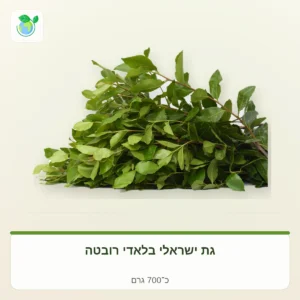Bundle of fresh bay leaves with brown stems on a light background, labeled 700 g