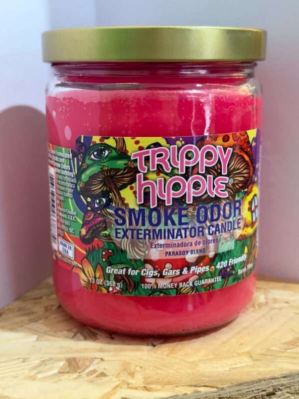 trippy hippie smoke odor exterminator candle