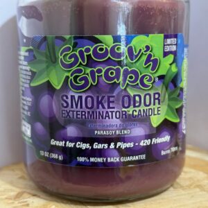 trippy hippie smoke odor exterminator candle grape