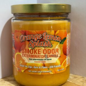 trippy hippie smoke odor exterminator candle orange